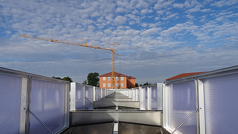 Geöffnete Doppelklappe Megaphönix von roda in Leipzig